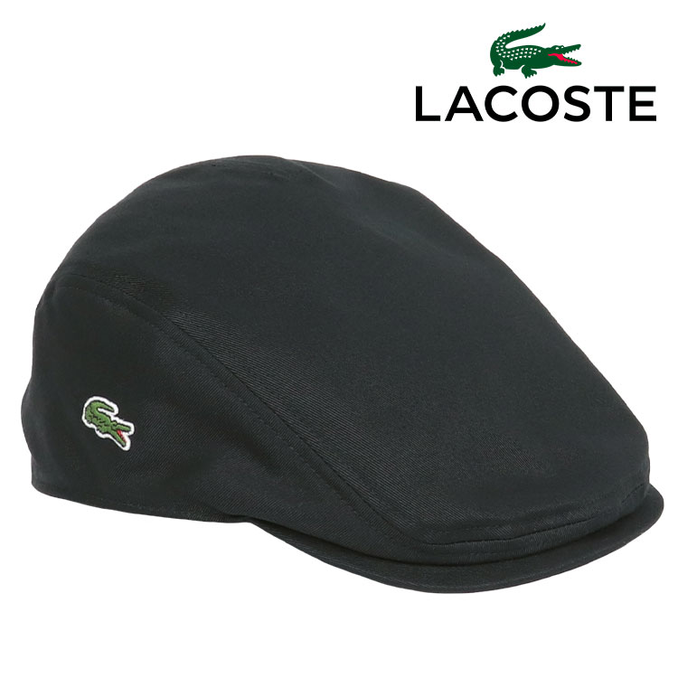 【全品5％OFFクーポン券客体】LACOSTE ラコステ ハンチング メンズ レディース ロゴタイプ ワンポイント ワニ ブランド名 かぶり笠 ゴルフ 流行り物 Hunting Flat Cap ユニ一発やる