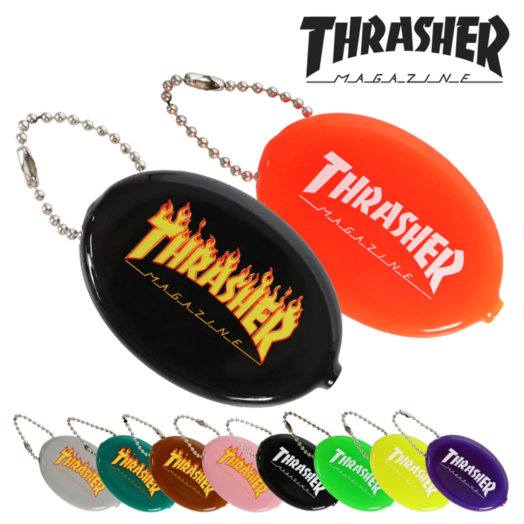 楽天市場】THRASHER カードケース コイルチェーン付き パスケース
