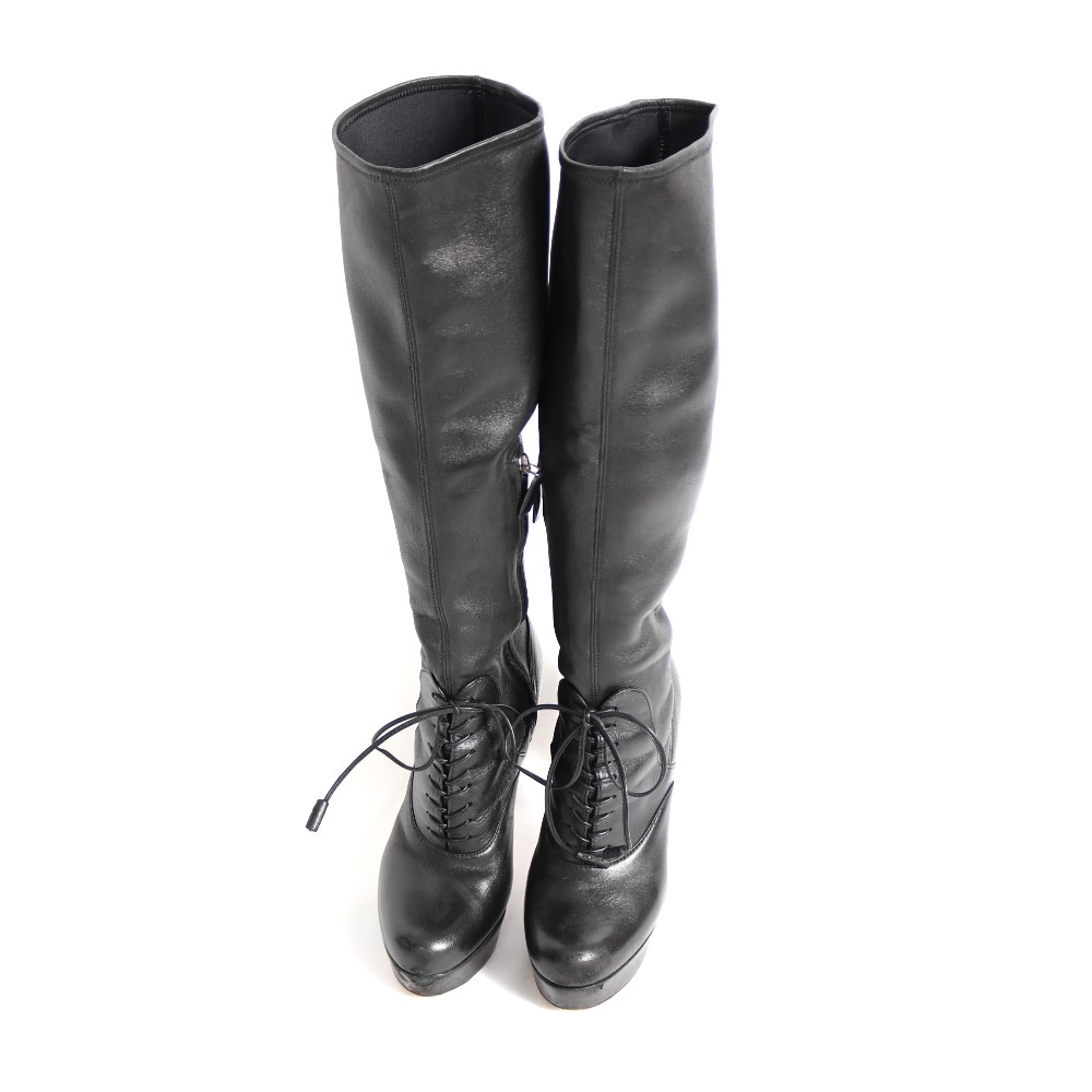 ■ 47990★年 プラダスポーツ ロングブーツ 36 1/2 ラムレザー □ 47990☆年 プラダスポーツ ロングブーツ 36 1/2 ラムレザー｜楽天