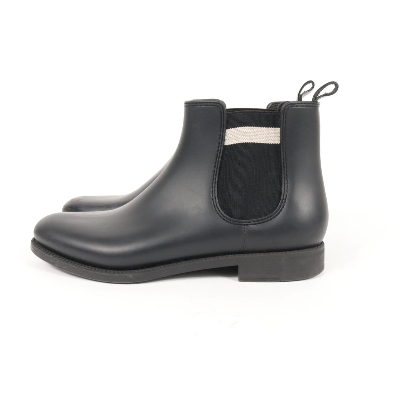 【中古】BALLY バリー 38 25.0cm レディース シューズ レインシューズ ラバーブーツ サイドゴア レインブーツ 雨用 中古B 古着｜OFRECO店