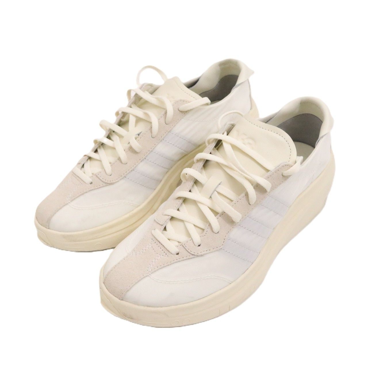 【中古】Y-3 ワイスロバート・エドワード・リー 28.5糎 メンズ スニーカー adidas SUBAYA IH8425 白 箱 替え紐付き 中古B 古着