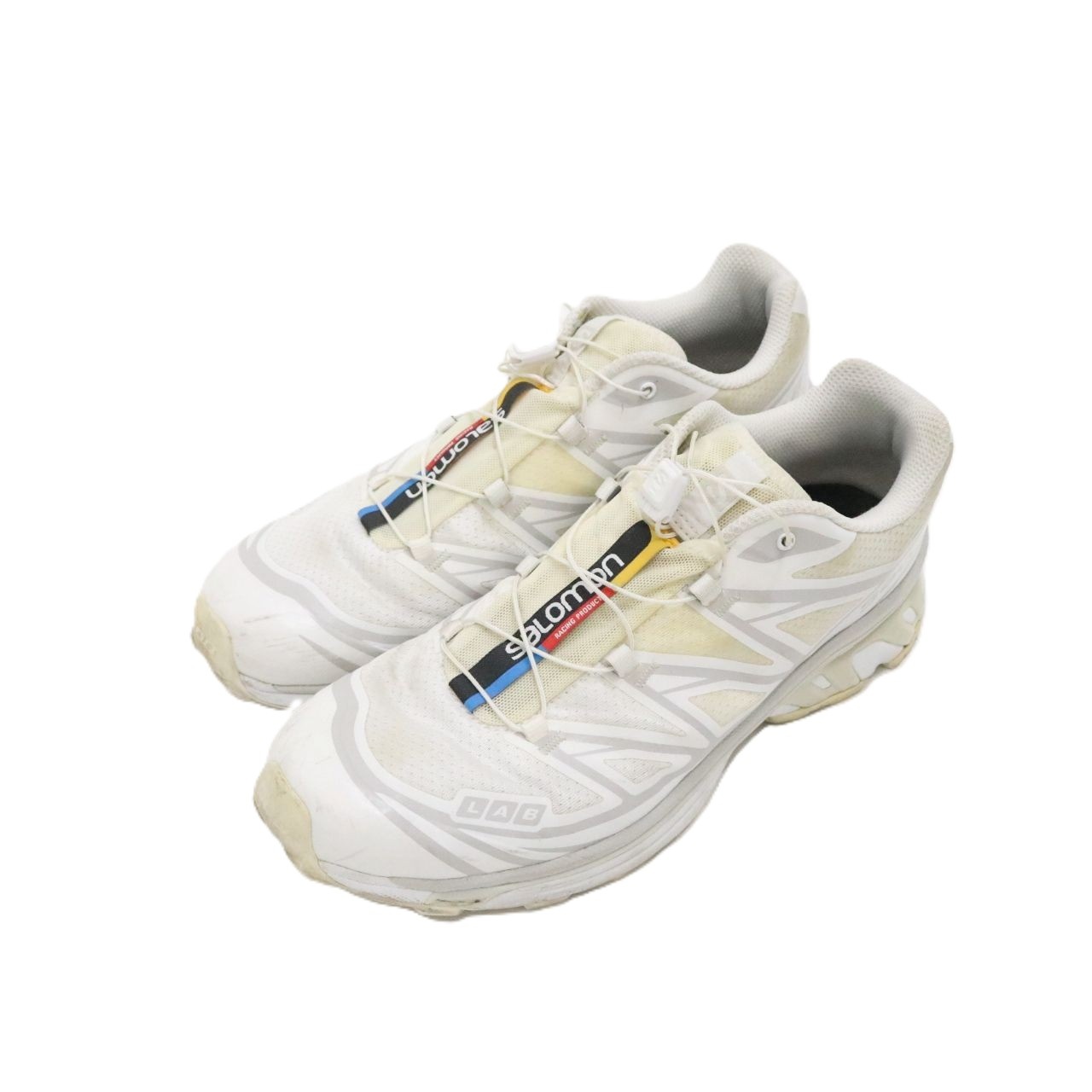 【中古】Salomon サロモン 28.0珊 メンズ スニーカー S/LAB XT-6 SOFTGROUND 412529 白 中古C 古着