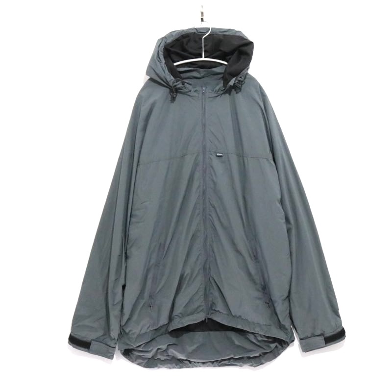 【中古B】メンズL フー赤ちょうちん ウェイク札幌 ナイロン AVS 上衣 hoover 24AW WAKE. SAPPORO nylon avs jacket 薄墨色 貨物輸送無料