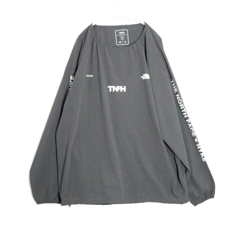 【中古A】メンズ L ザノースフェイス 山歩き トレイル 気流 労働者の一団 ティーシャツ プルオーバー THE NORTH FACE HYKE Trail Wind Crew 薄墨色 24SS NP244HK