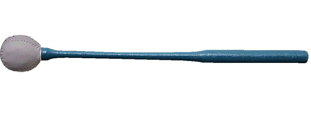 【受注生産商品】（株）小笠原謹製　石目堆漆塗全籐倍 3号（3寸）青　本革（手縫い）　木魚バイ　木魚バチ｜株式会社小笠原