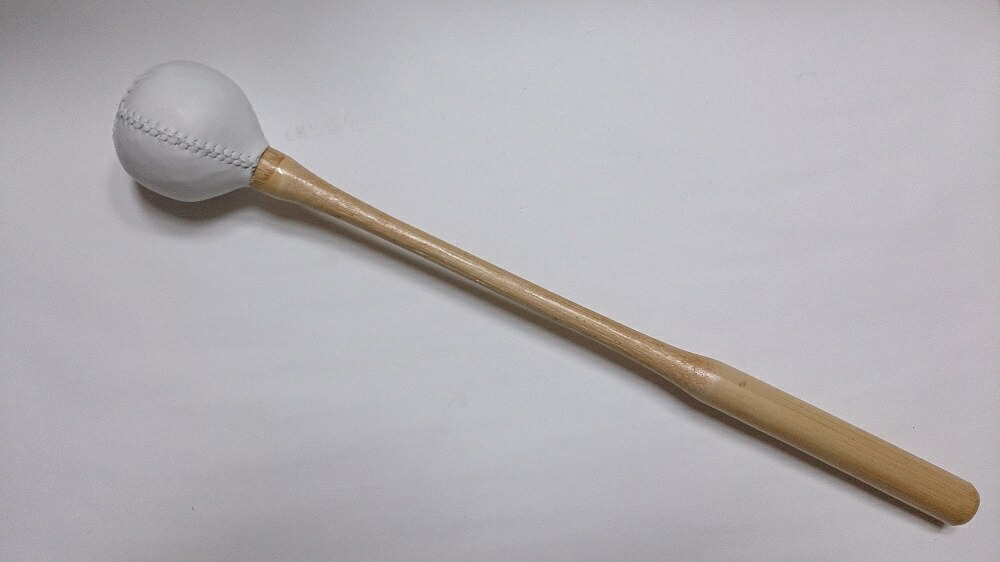 (株)小笠原謹製 圓龍寺全籐倍 11号(1.1尺) 本革(手縫い) 木魚バイ 木魚バチ|株式会社小笠原