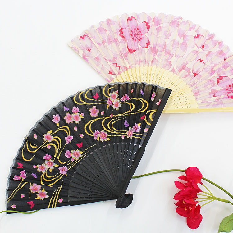楽天市場 扇子 シルク 女性用 桜流水 レディス 印鑑はんこ製造直売店 小川祥雲堂