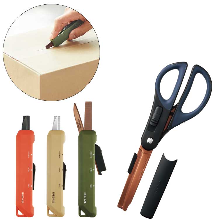 楽天市場】2in1 カッター付ハサミ 便利 一体型 はさみ カッター 便利