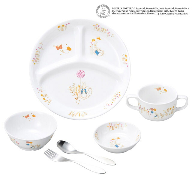 ピーター家兎 Tm 統一チャイナ こども狙い 食器 スプンホークしつらえる 明らか包む アドベンチャー 子女用食器 こども用食器 キッズ用食器 使い走り易い食器 大衆性セット 赤んぼう食器 こども用瀬戸もの 子供食器 キッズ食器 子供食器一組 始めての食器 こども食器