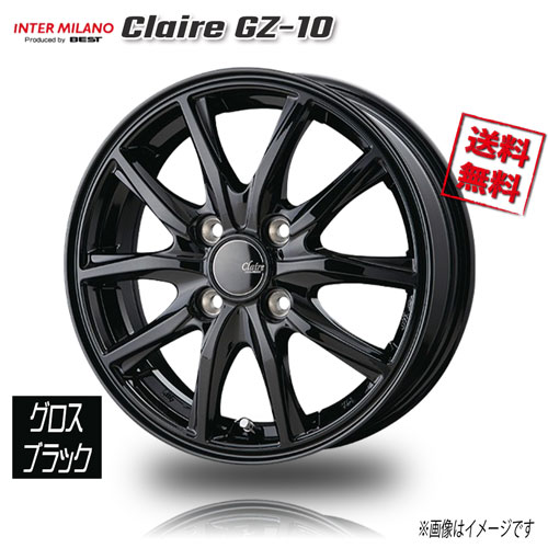 BEST CLAIRE GZ10 グロスブラック 16インチ 4H100 6J+50 4本 67 業販4本購入で送料無料