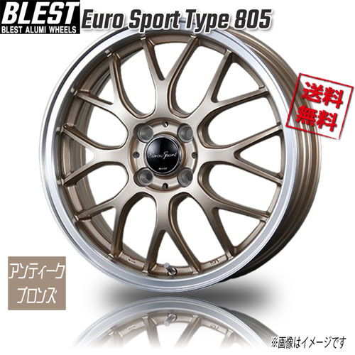 BLEST Euro Sport Type 805 アンティークブロンズ 16インチ 4H100 6J+48 4本 業販4本購入で送料無料｜トリプルウィン 46,200円