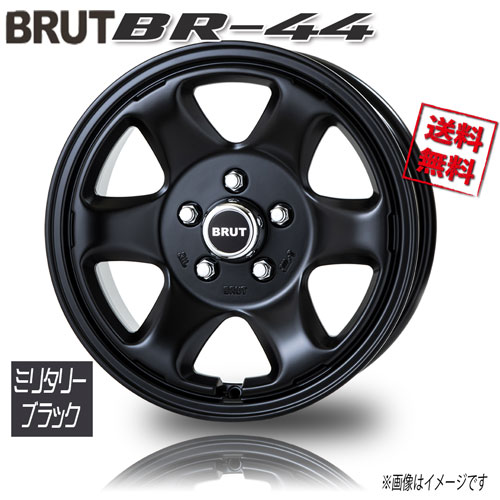 BRUT BR-44 ミリタリーブラック 16インチ 5H114.3 6.5J+30 4本 77.8 業販4本購入で送料無料