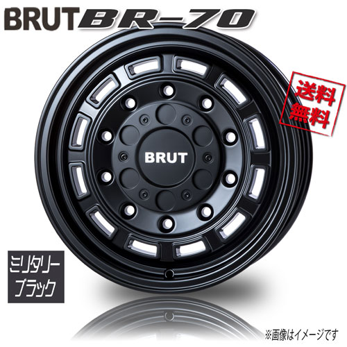 BRUT BR-70 ミリタリーブラック 16インチ 6H139.7 6.5J+38 4本 106.2 業販4本購入で送料無料
