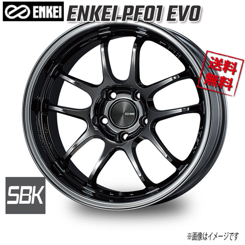 楽天市場】ENKEI エンケイ PF01 EVO SBK 18インチ 5H114.3 9J+35