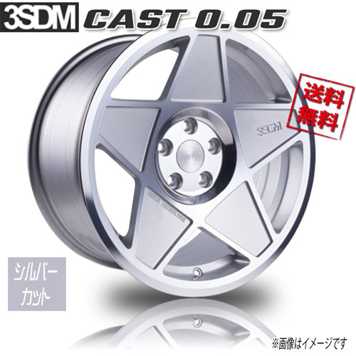 3SDM CAST 0.05 シルバーカット 19インチ 5H100 8.5J+35 4本 73 業販4本購入で送料無料｜トリプルウィン 172,040円