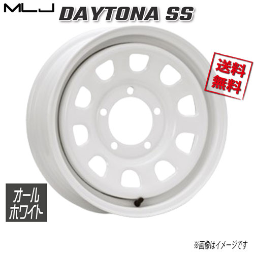 MLJ DAYTONA SS オールホワイト 16インチ 5H139.7 5.5J+20 4本 業販4本購入で送料無料|トリプルウィン
