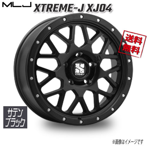 MLJ XTREME-J XJ04 サテンブラック 16インチ 5H110 6.5J+35 4本 業販4本購入で送料無料｜トリプルウィン