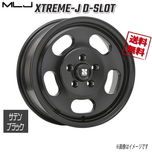 MLJ XTREME-J D-SLOT サテンブラック 16インチ 5H150 6.5J+38 1本 112.75 業販4本購入で送料無料|トリプルウィン