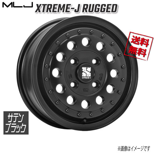 MLJ XTREME-J RUGGED サテンブラック 14インチ 4H100 5J+45 4本 67.1 業販4本購入で送料無料｜トリプルウィン