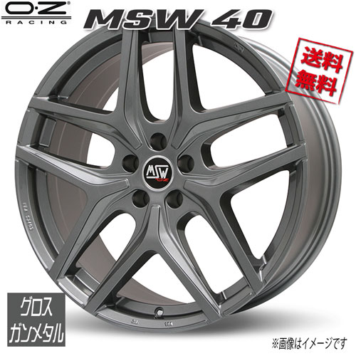 OZレーシング MSW40 グロスガンメタル 20インチ 5H112 9J+26 1本 73 業販4本購入で送料無料｜トリプルウィン 28,314円