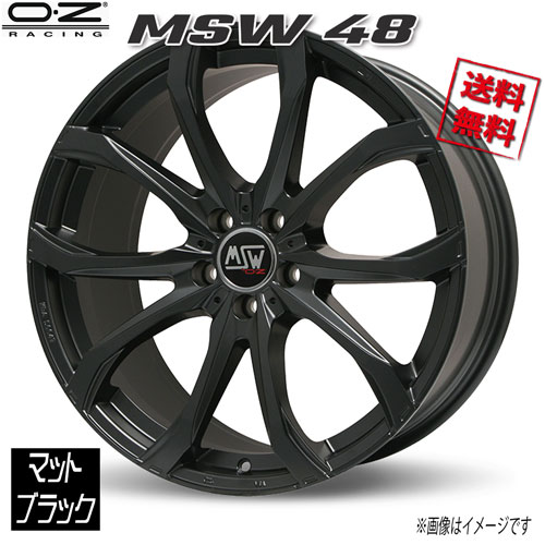 OZレーシング MSW48 マットブラック 21インチ 5H130 9.5J+46 1本 71.56 業販4本購入で送料無料