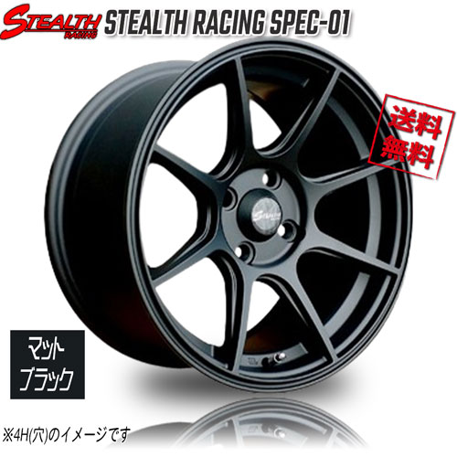 RED LINE CRAFTS ステルスレーシング SPEC-01 マットブラック 17インチ 5H114.3 9.75J+25 4本 業販4本購入で送料無料｜トリプルウィン 55,242円
