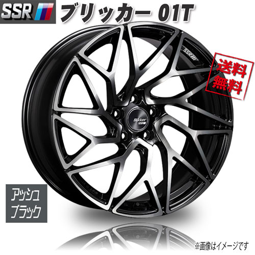 SSR ディバイド ブリッカー 01T アッシュブラック 19インチ 5H114.3 8.5J+38 4本 73 業販4本購入で送料無料