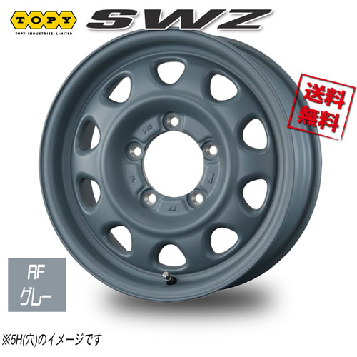 トピー SWZ エーエフグレー 12インチ 4H100 3.5J+44 4本 67 業販4本購入で送料無料｜トリプルウィン