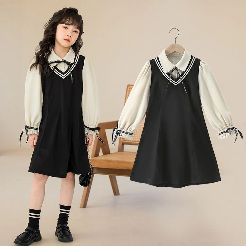 送料無料 子供服/学生服/制服 女子高生/女子用/セーラー服/キッズ　ジュニア/中学校制服/女子校生ミニスカ/子どもダンス/演出服/長袖
