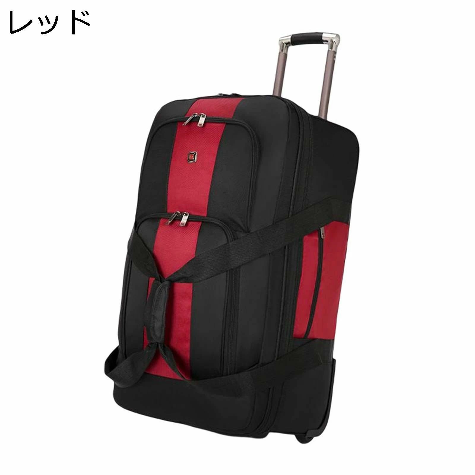 大容量 ソフトキャリーケース 115L オックスフォード布 防水 容量拡張可能 収納便利 静音 耐衝撃 ファスナー式 海外旅行 出張 通学 3泊4日 おしゃれ ブラック トロリーバッグ キャスターバッグ｜大浜商店