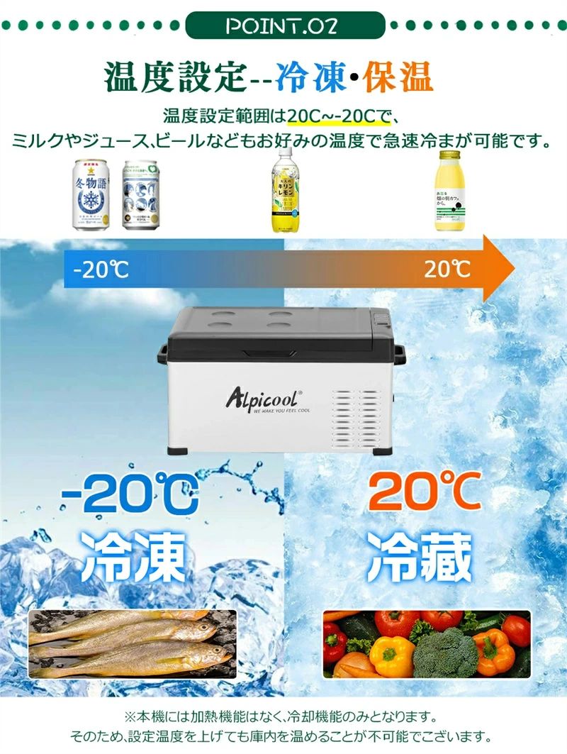 車載 電気冷蔵庫 冷凍器 車載用電気冷蔵庫 75L 携帯型 冷凍器 -20℃～20℃ 3WAYワット数相応う AC吊りひも DC吊りひも 身寄り 車載冷蔵冷凍器 12V 24V 100V 携帯型電気冷蔵庫 静音 電気冷蔵庫 冷凍器 アウトドア電気冷蔵庫 丸焼き BBQ 運転 貨物自動車備品