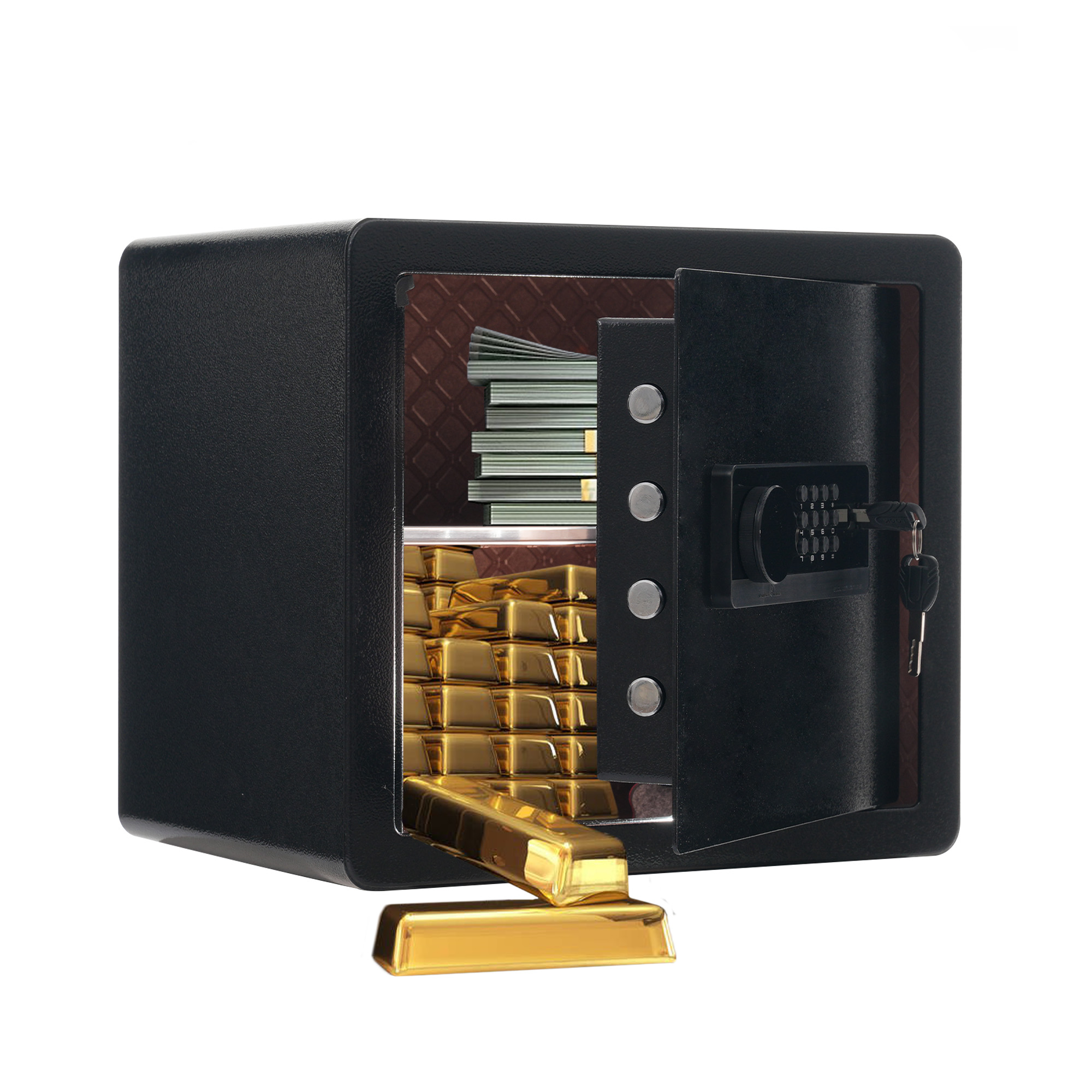 楽天市場】ダブルシリンダー式 金庫 縦型 内容積:21.6L 30分間耐火性能