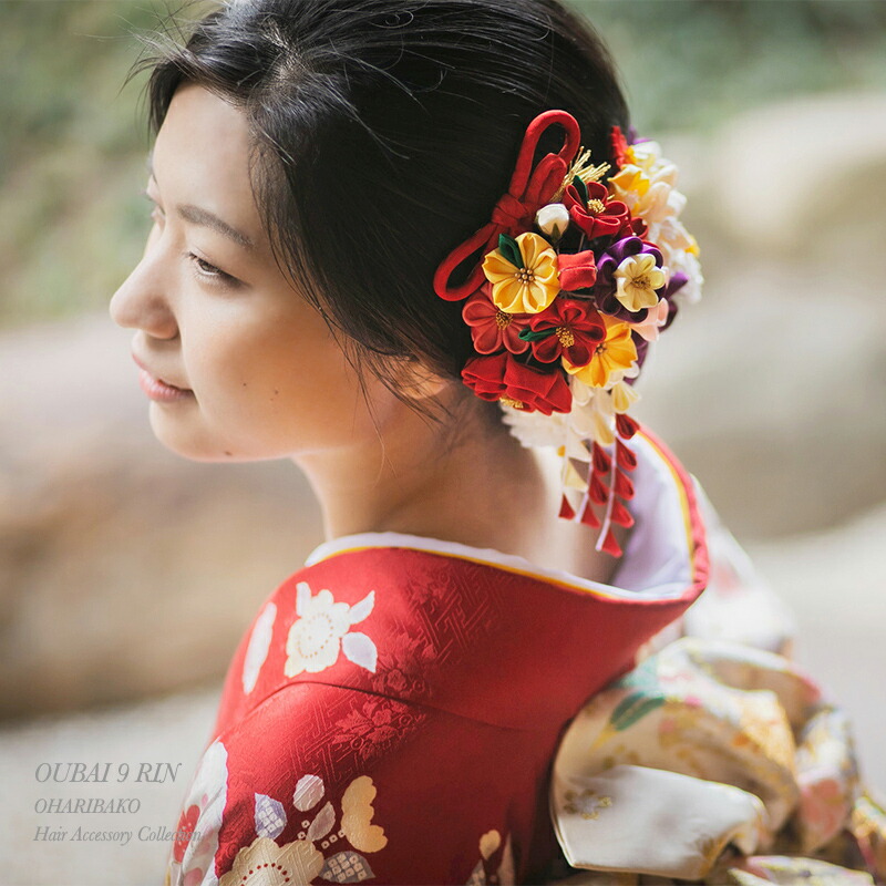56％以上節約 梅の花の練り切り 和菓子風髪飾り ヘアゴム ポニーフック