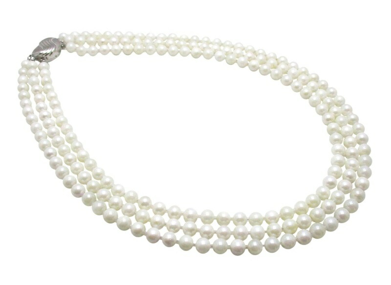 楽天市場】アコヤ真珠 二連 ネックレス 7.5-8.0mm ホワイトピンク
