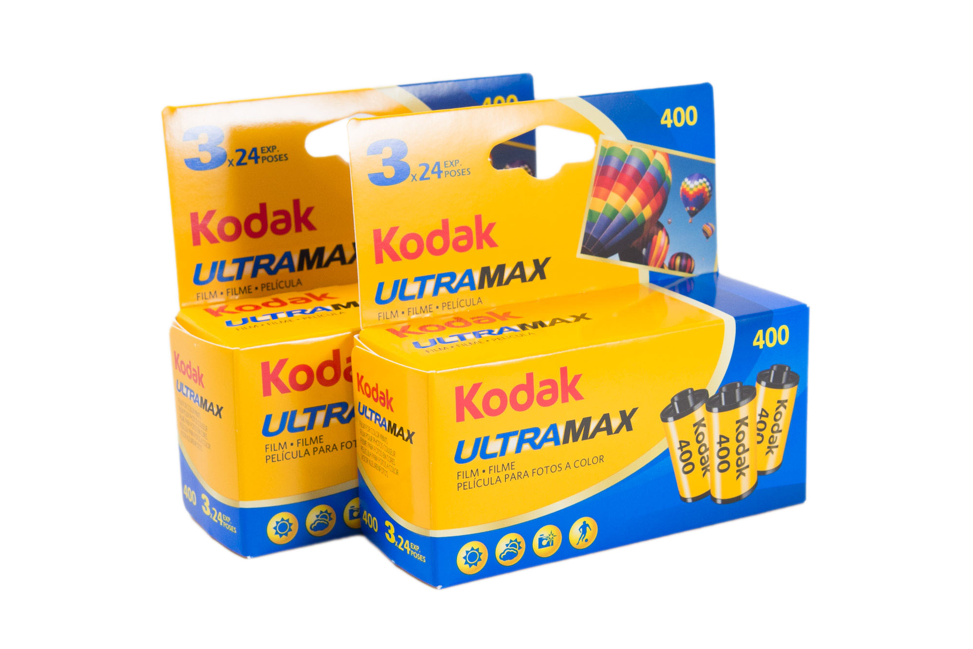 Kodak 色つやネガ写真フィルム ULTRAMAX 400 35粍 24枚撮 6本書き割り