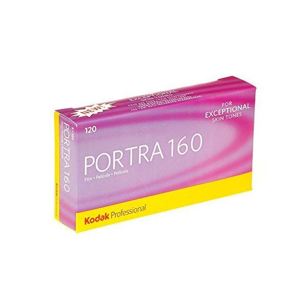 Kodak 色つやネガ写真フィルム ポー虎160 120 5本容器に並べる 1808674