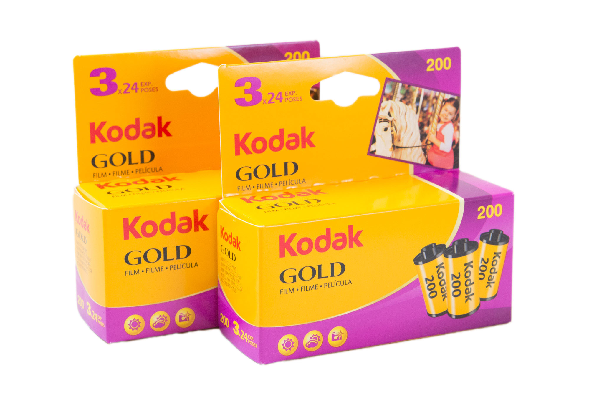 Kodak 色合いネガ写真フィルム GOLD 200 35粍 24枚撮 6本仕掛ける