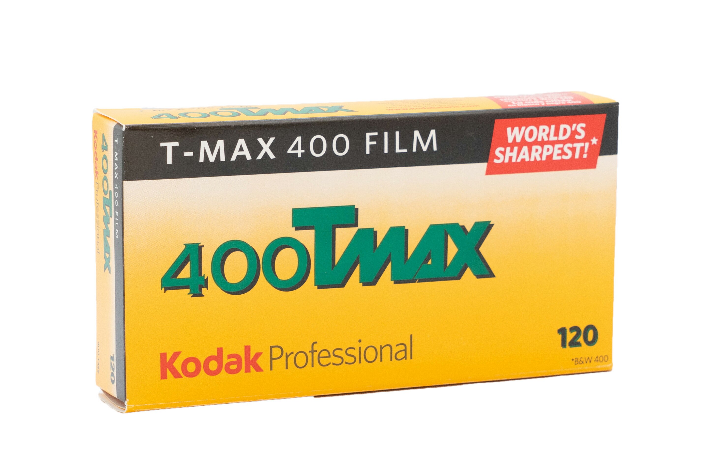Kodak 黒白ネガ写真フィルム T-MAX 400 120 5本容器に並べる 8568214
