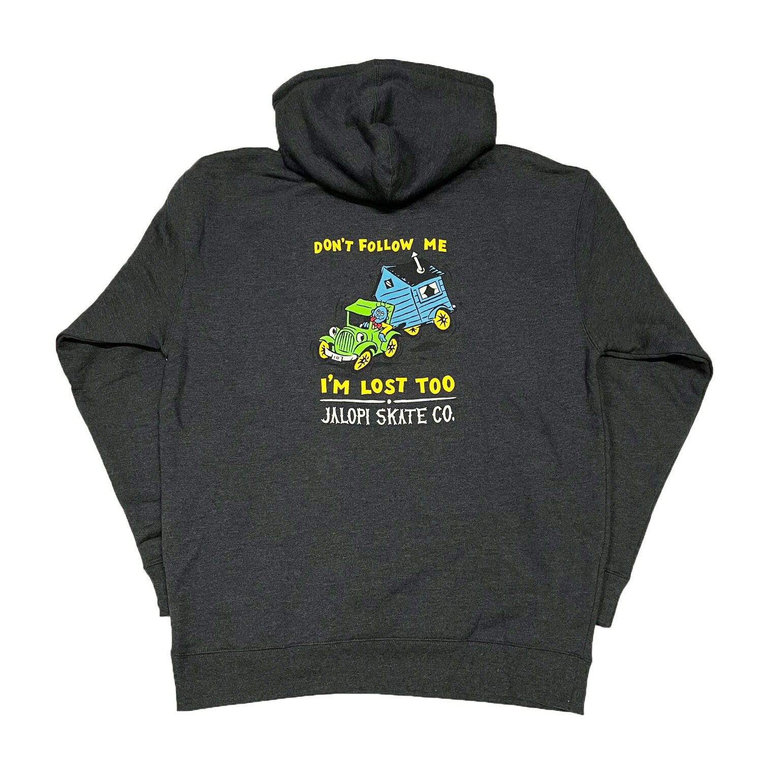 【 ANTI HERO / JALOPI RETURNS Pullover Hoodie / CHARCOAL HEATHER 】 アン五分五分主人公 アンチ主人公 流汗 パーカー フーディ 暗灰色 薄墨色 灰 滑るゲーム盤 トップス-メンズファッション