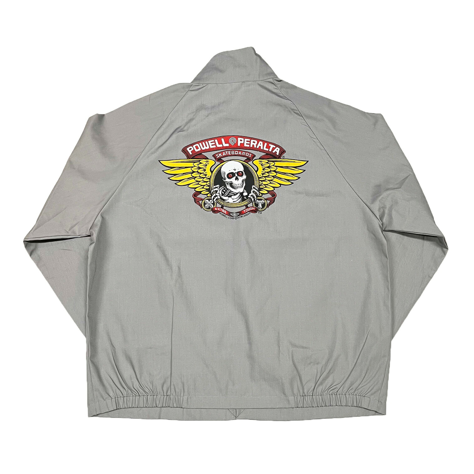 【 POWELL PERALTA / OG JACKET [Winged Ripper] / GRAY 】 パウエル ペラルタ ジャケット スウィングトップ ハリントンジャケット ブルゾン グレー 灰 スケートボード｜OHCA clothing　店