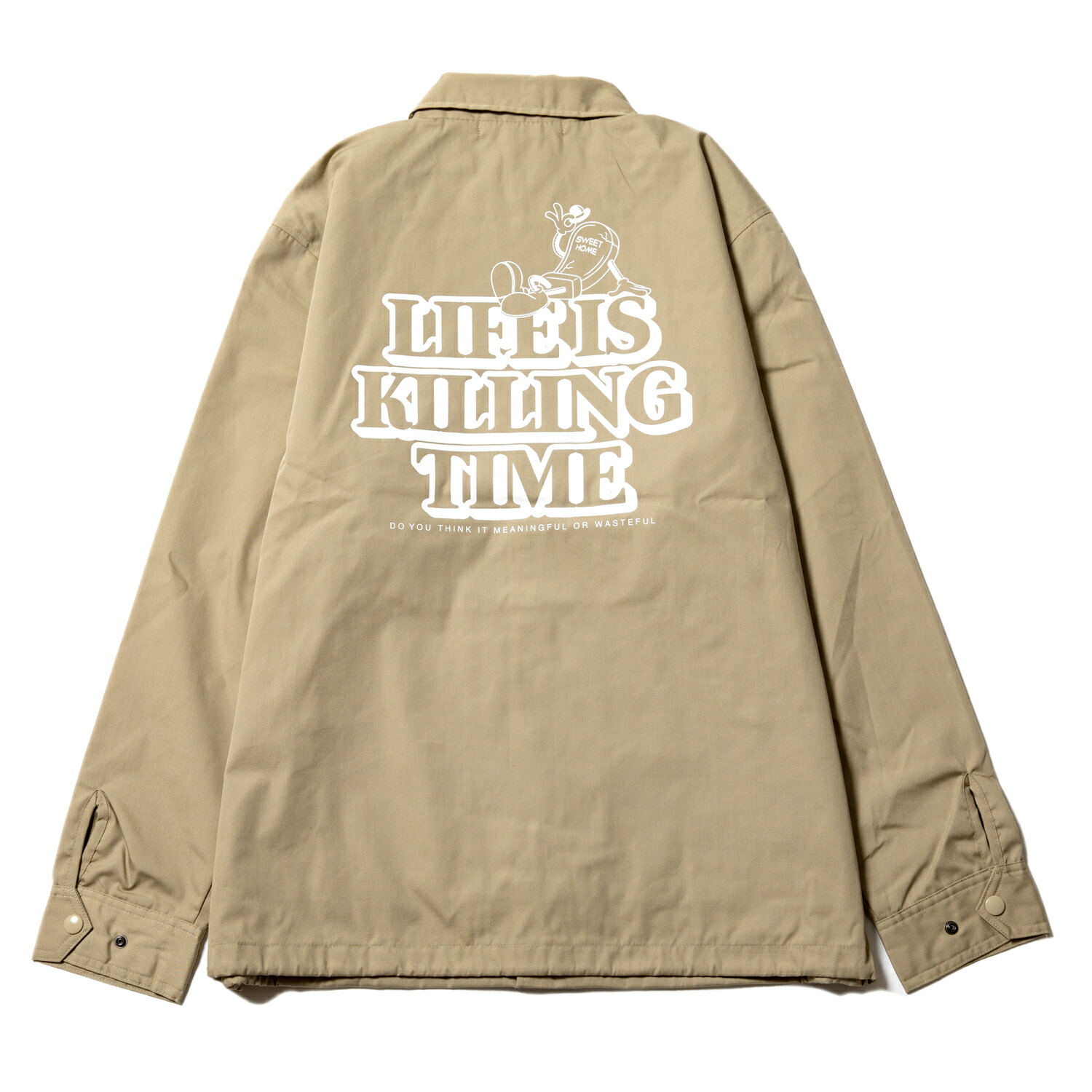 【 SABBAT13 / KILL TIME COACH JKT / BEIGE 】 サバトサーティーン サバト13 サバト アウター コーチジャケット ジャケット ベージュ 送料無料｜OHCA clothing　店