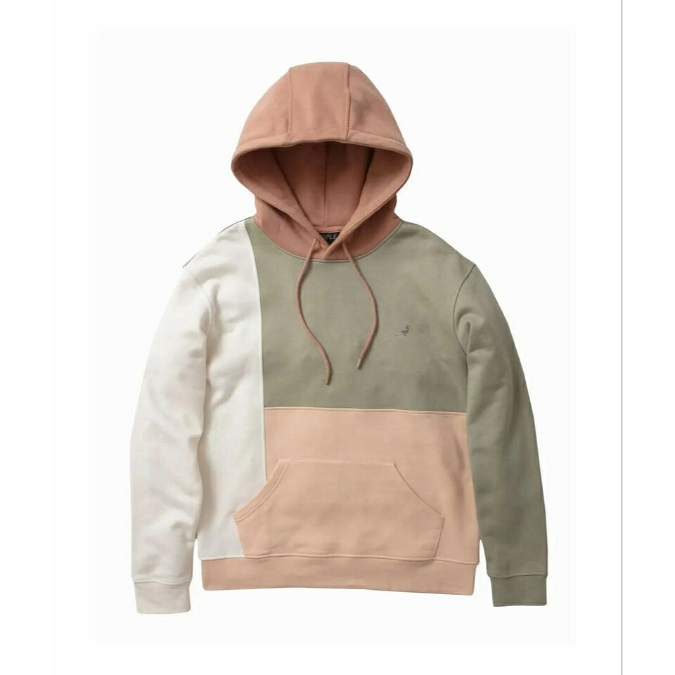 【 STAPLE / LOGAN PIECED HOODIE 】 ステイプル ピジョン パーカー フーディ 流汗 マルチ色合い クレイジー 白いこと サクラ色ベージュ ライトグリーン 貨物輸送無料 メンズファッション-パーカー