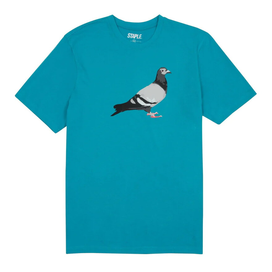【楽天市場】【 STAPLE / PIGEON LOGO TEE / TEAL 】 ステイプル ピジョン Tシャツ 半袖 ティール 水色 青緑