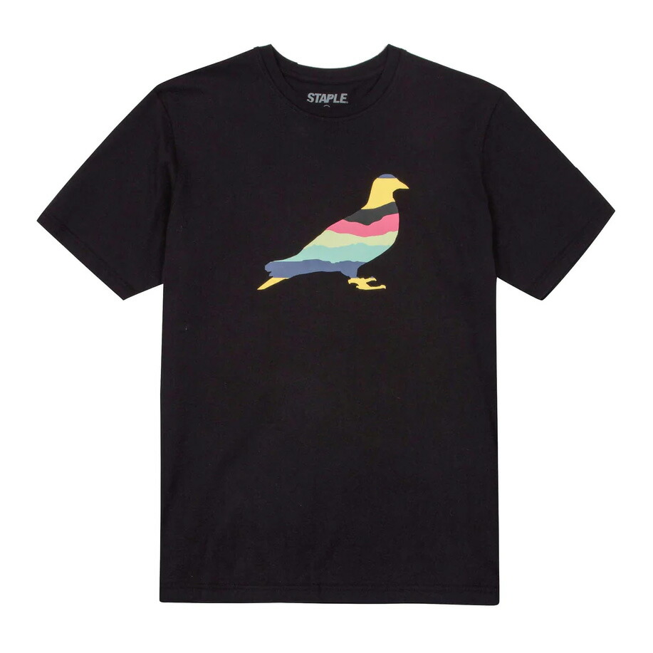【楽天市場】【 STAPLE / PIGEON LOGO TEE / BLACK × MULTI 】 ステイプル ピジョン Tシャツ 半袖