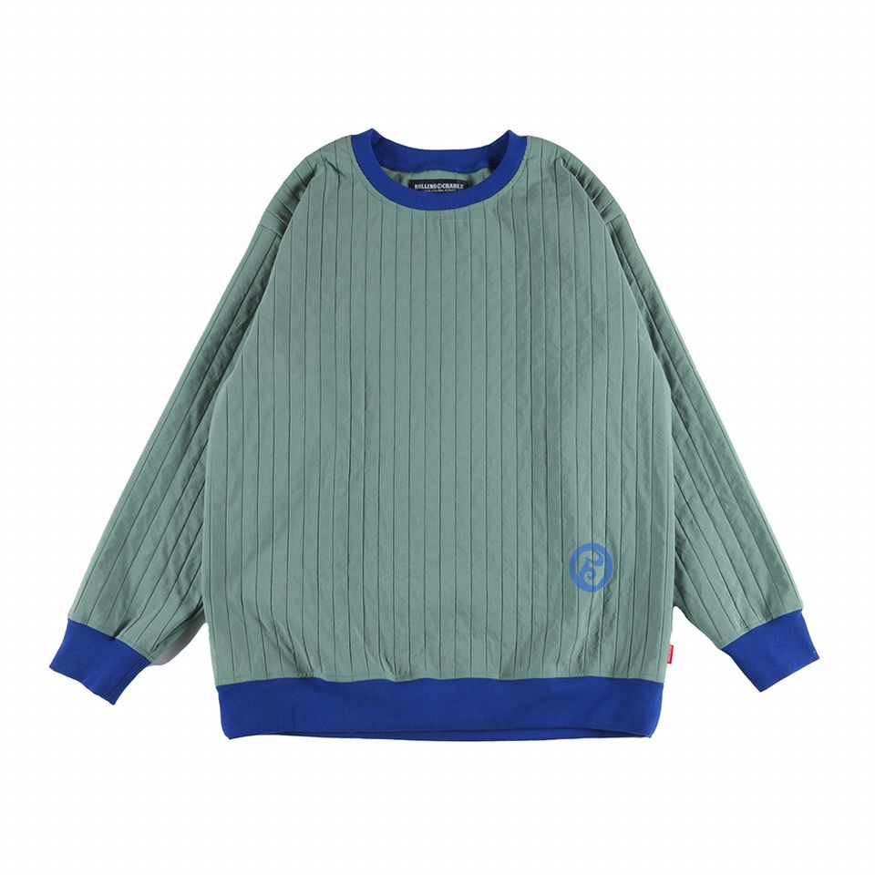 【 ROLLING CRADLE / FURROW CREWNECK / KHAKI 】 ローリングクレイドル ロリクレ 流汗 労働者の一団素っ首 調教師 ティーシャツ カーキ 貨物輸送無料