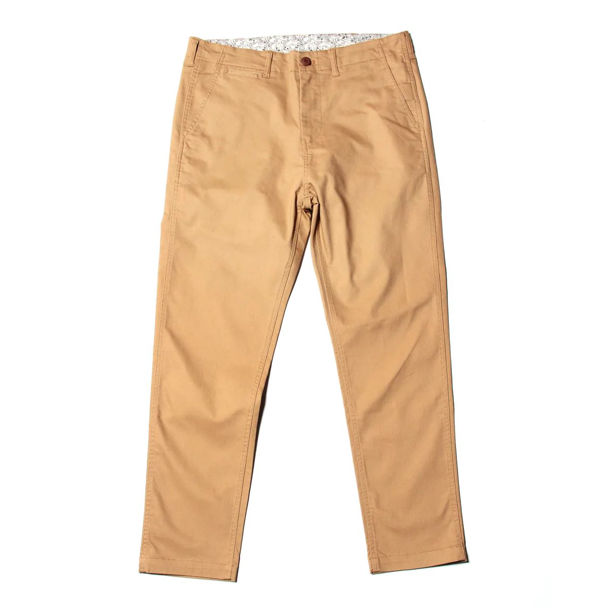 【 TOY MACHINE / SLIM TAPERED PANTS / BEIGE 】 トイマシーン トイマ ボトムス ズボン下 チノ食麺麭 テーパード 伸ばすこと ベージュ 貨物輸送無料 コート・ジャケット-メンズファッション