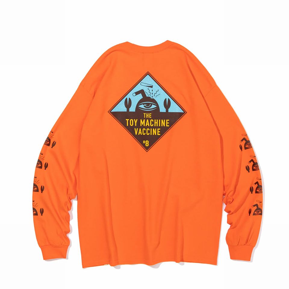 【楽天市場】【 TOY MACHINE / VACCINE LONG TEE / ORANGE 】 トイマシーン トイマ Tシャツ 長袖 ロン