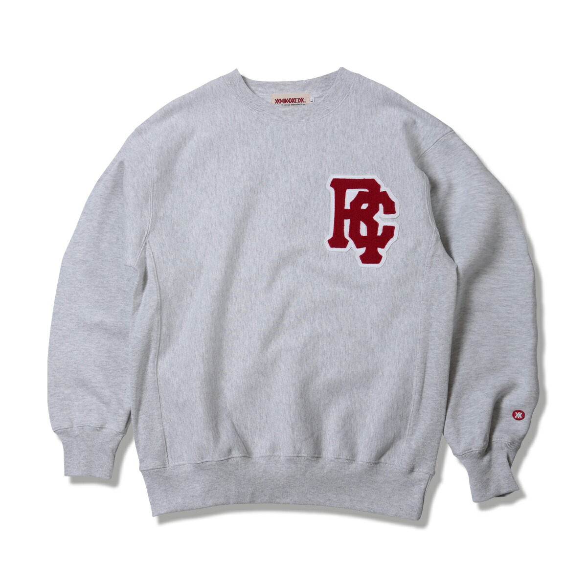 【 ANIMALIA / 12oz HEAVY CREW NECK - Chenille / GRAY 】 アニマリア クルーネック トレーナー スウェット ヘビーウエイト 厚手 グレー 送料無料｜OHCA clothing　店