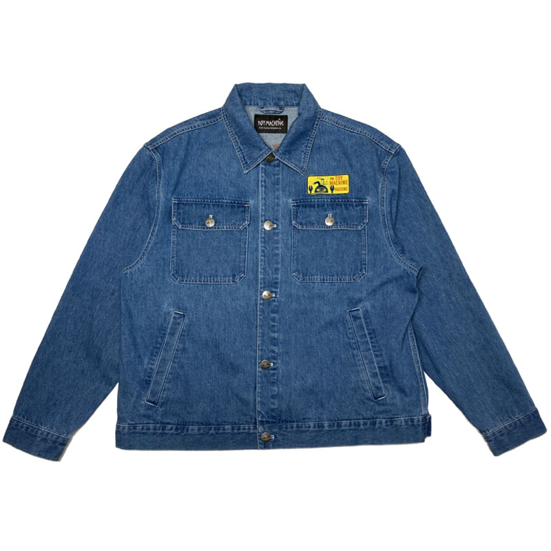 【楽天市場】【 TOY MACHINE / VACCINE LOOSE FIT DENIM JACKET / L . BLUE 】 トイ