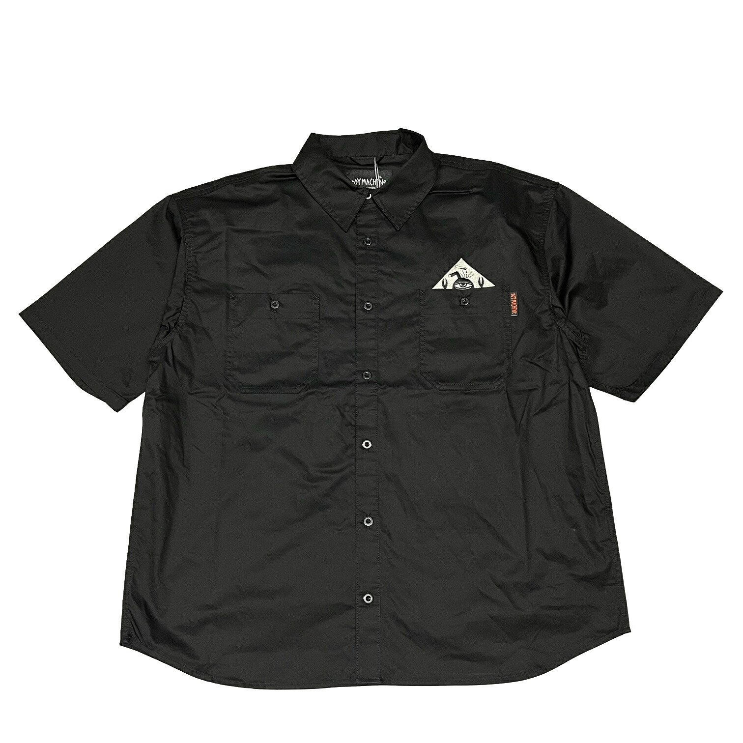 【 TOY MACHINE / VACCINE LOOSE FIT SS SHIRTS / BLACK 】 トイマシーン トイマ プルオーバー 半袖 細工物プルオーバー ルーズシルエット 黒いこと 黒 貨物輸送無料